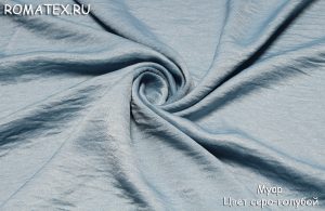 Ткань муар цвет серо-голубой